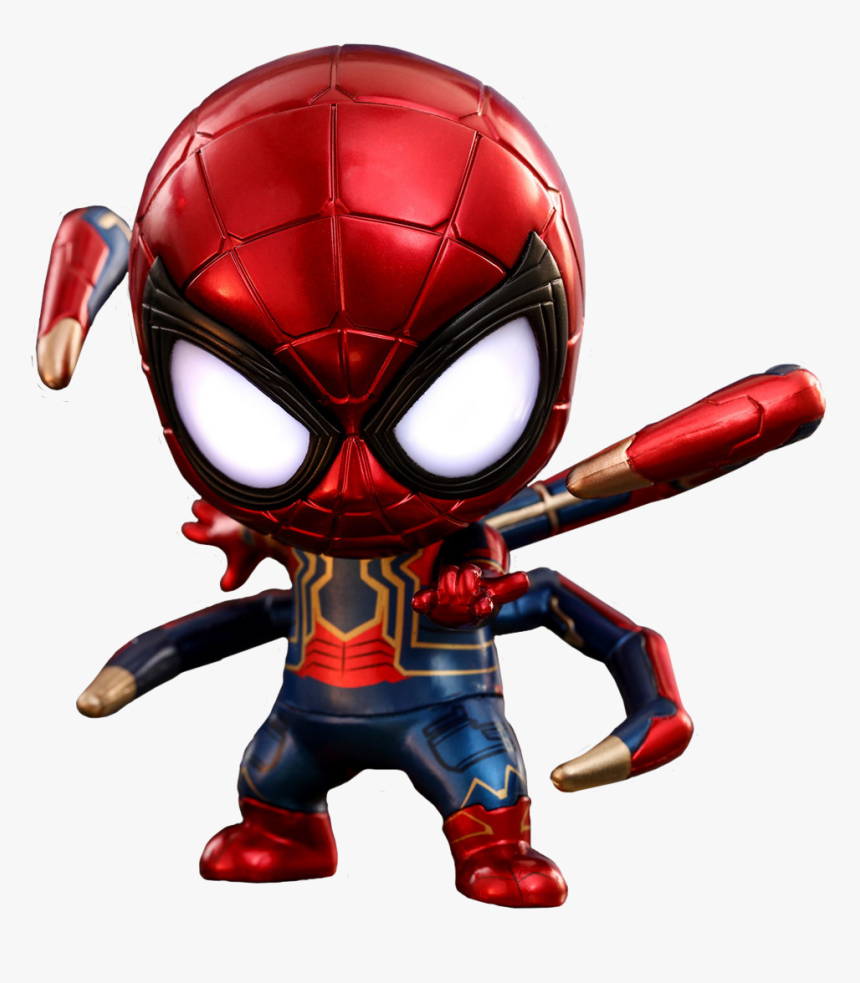 Transparent Iron Spider Png - Hot Toys Cosbaby Iron Spider, Png ...
