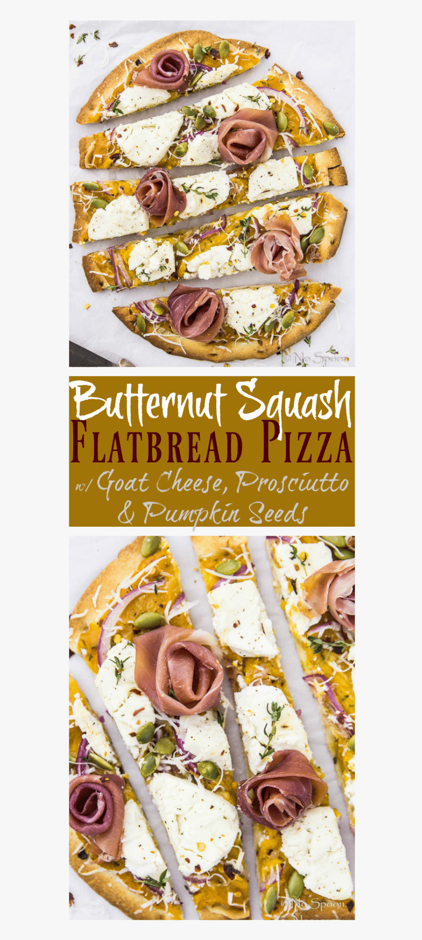 Butternut Squash Flatbread Pizza {with Goat Cheese, - Pizza Goat Cheese Flatbread Prosciutto, HD Png Download, Free Download