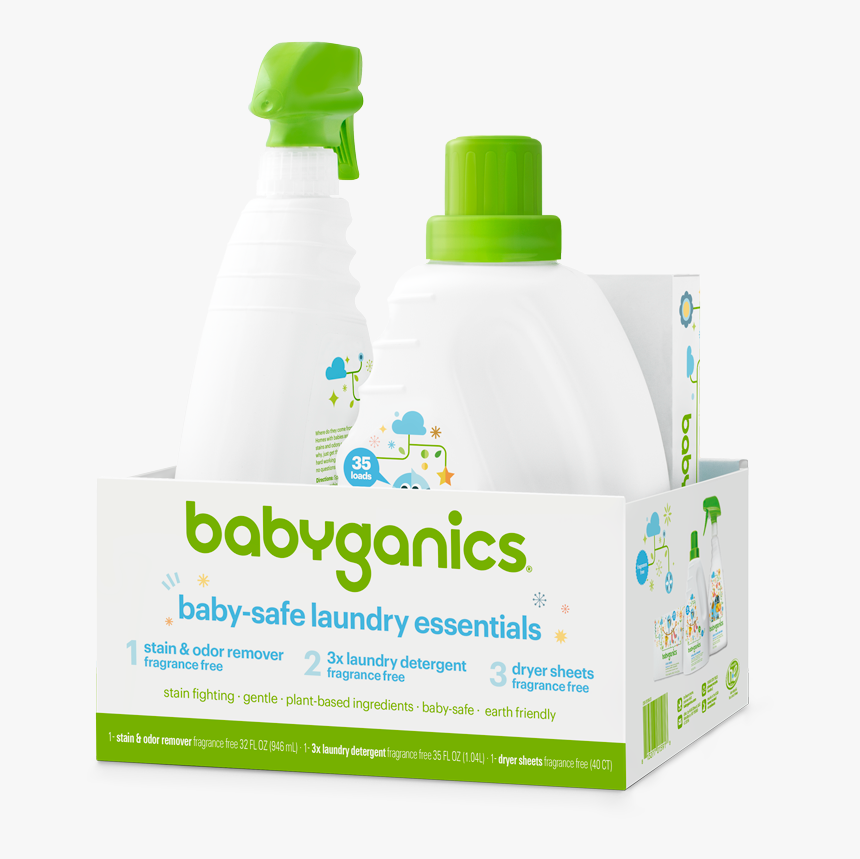 Bg Laundry Essentials Angle1 - Babyganics, HD Png Download, Free Download