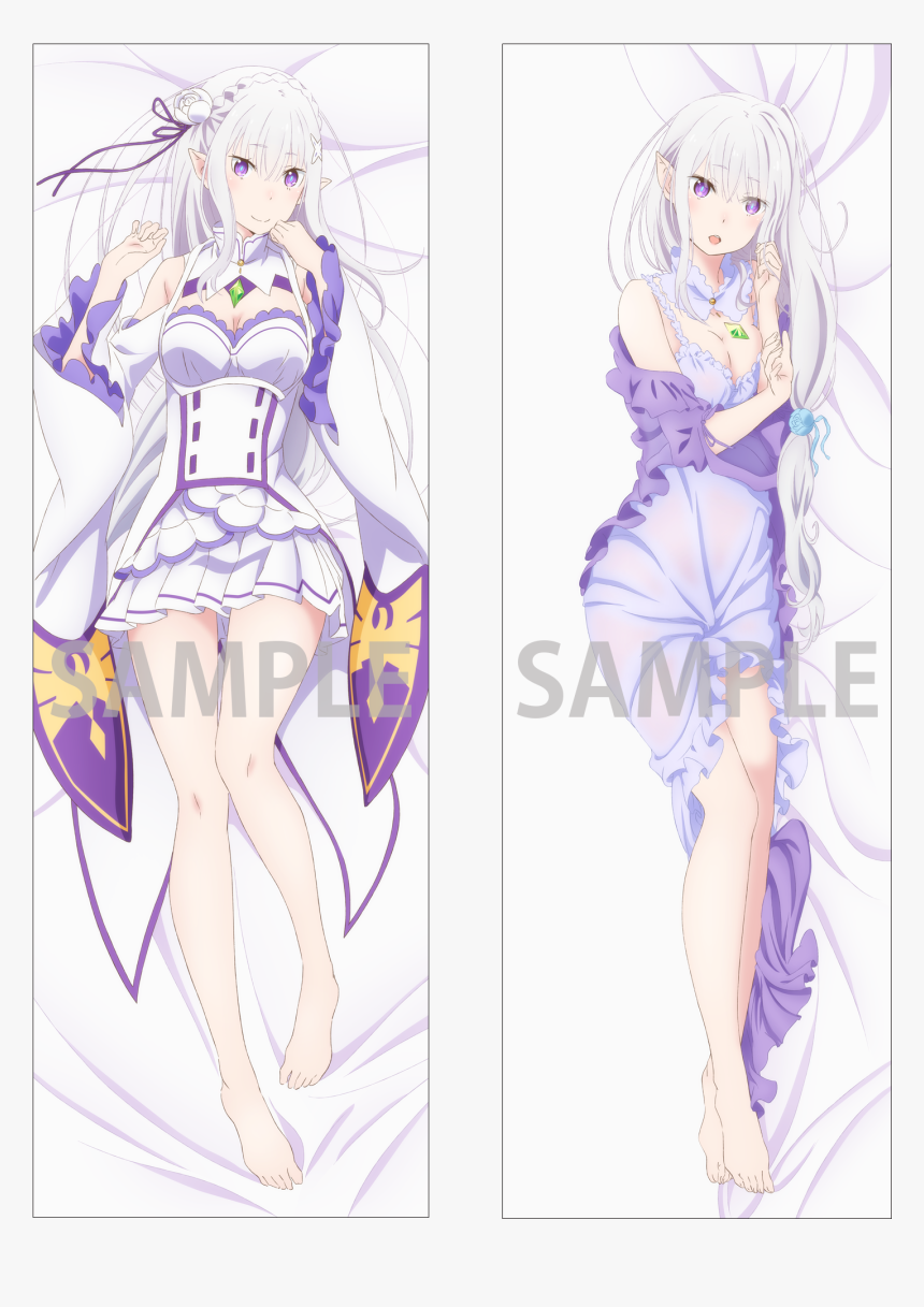 Re Zero Emilia Body Pillow, HD Png Download, Free Download