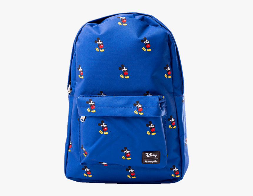 Mickey Mouse Blue Backpack, HD Png Download - kindpng