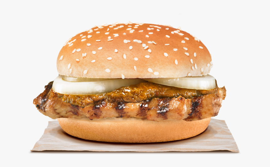 Sink Your Teeth Into A Juicy Tendergrill® Chicken Thigh - Burger King Laksa Burger, HD Png Download, Free Download