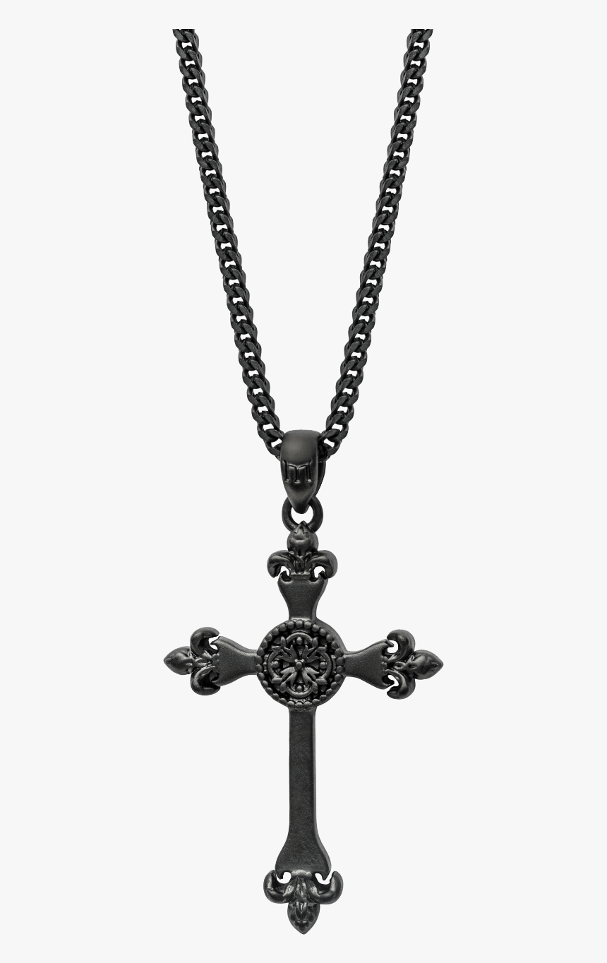 Black Cross Necklace Png Transparent Png Kindpng - cross necklace gold roblox