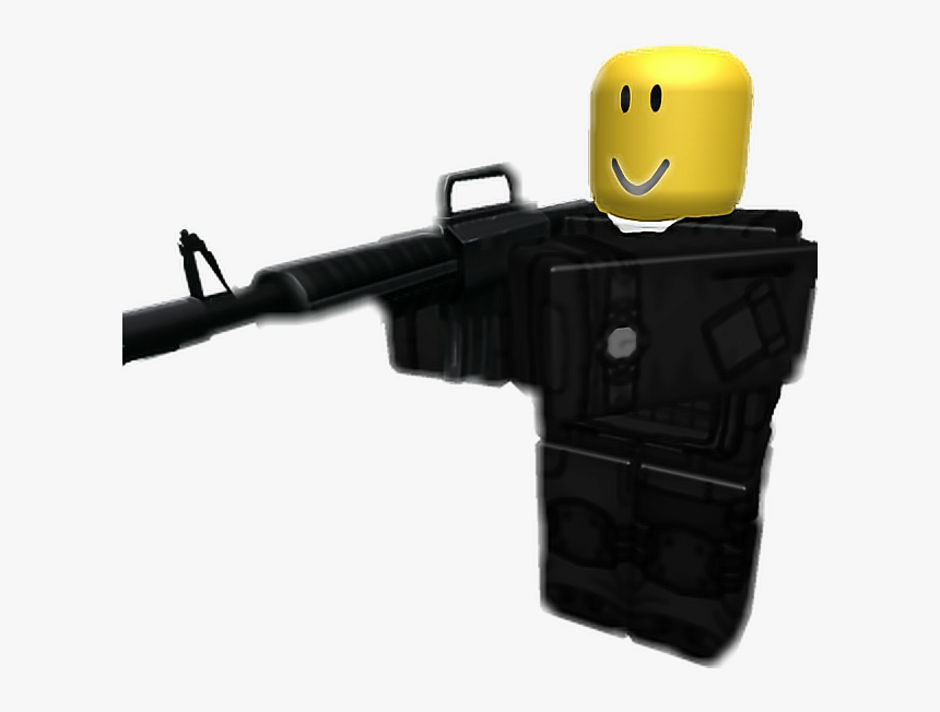 Transparent Roblox Gun Png - Roblox Noob With A Gun, Png Download, Free Download