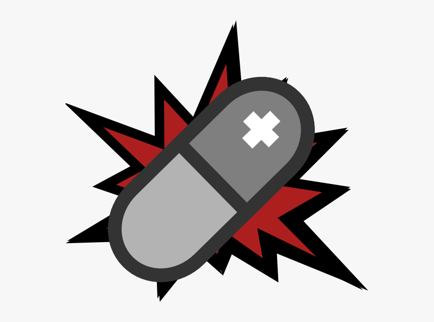 Pill Exploding Clip Art - Clip Art Pow, HD Png Download, Free Download