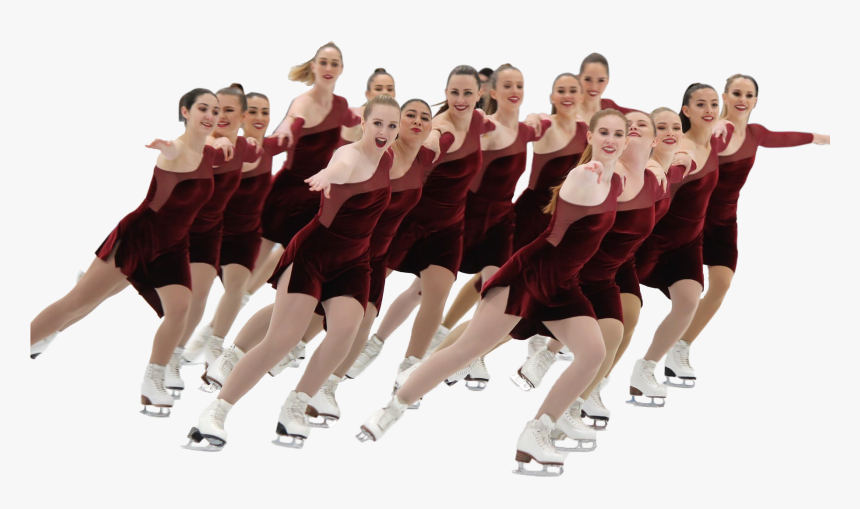 Synchro Team Cutout - Figure Skate, HD Png Download, Free Download