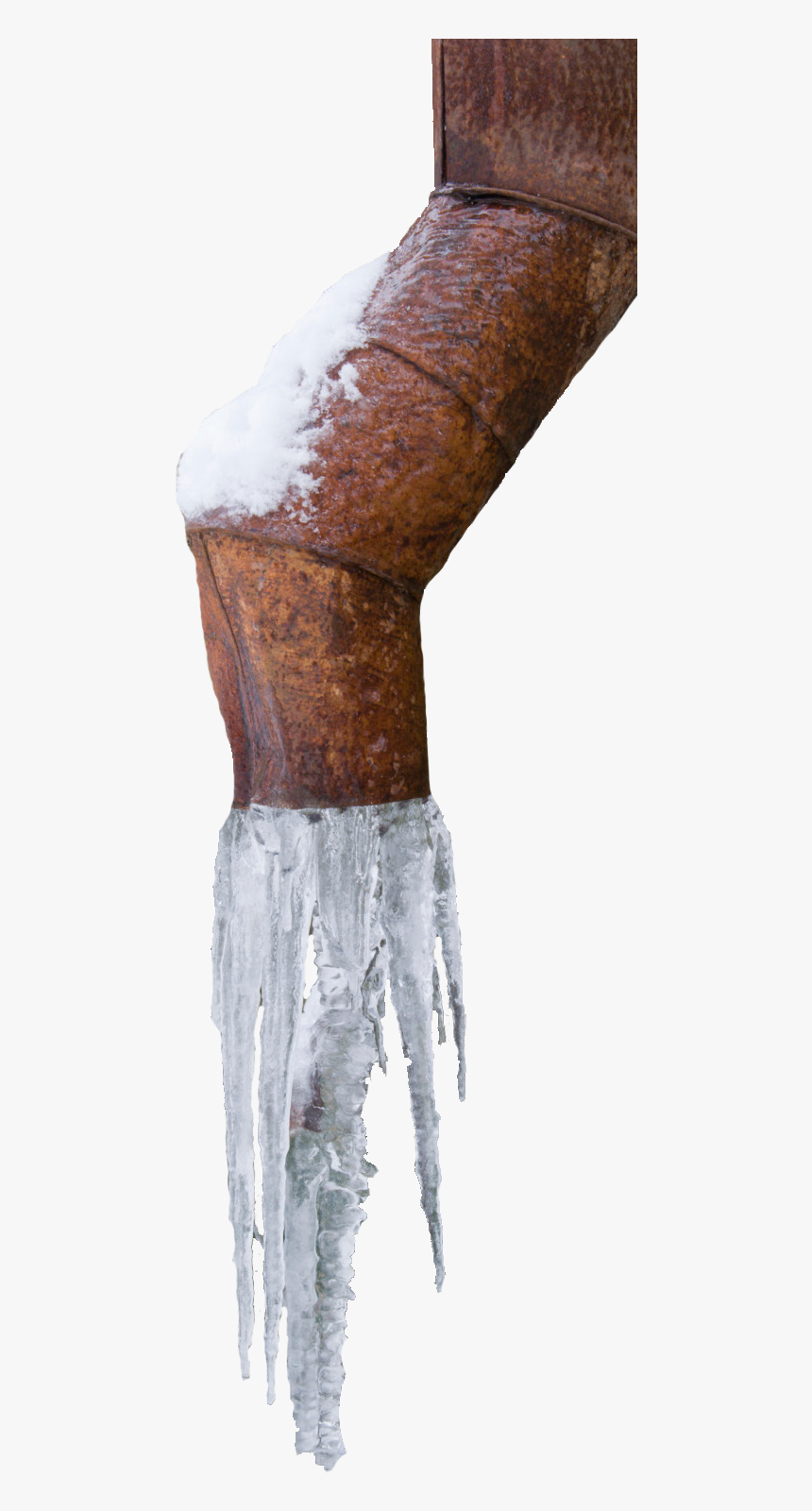 Frozen Water Pipe Abbotts Cleanup And Restoration Colorado - Icicle, HD Png Download, Free Download