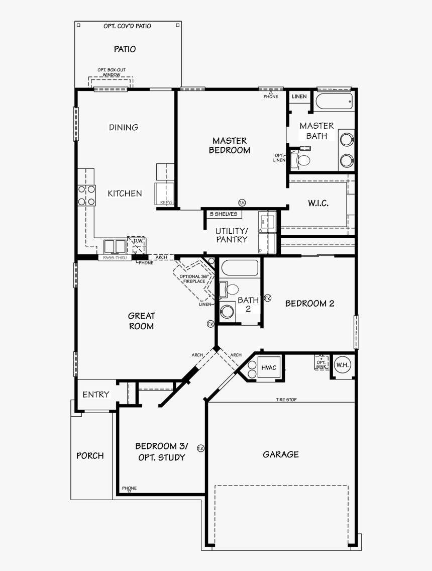 Dr Horton Rosewood Floor Plan, HD Png Download, Free Download