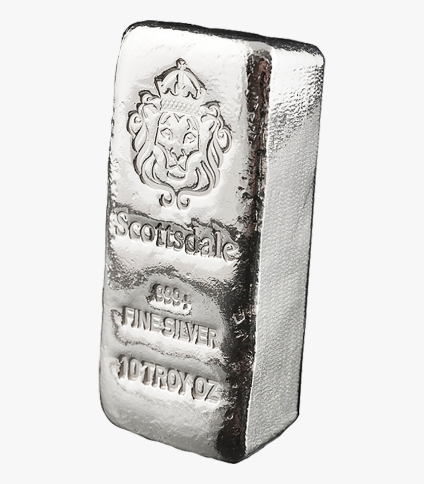 Scottsdale 10 Ounce Cast Silver Bar, HD Png Download, Free Download