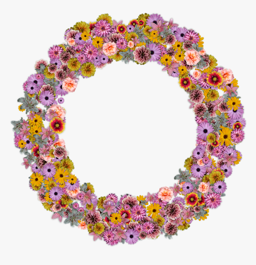 Wreath Floral Decoration Free Photo - Wreath, HD Png Download, Free Download