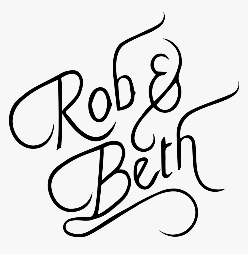 Rob &amp - Beth - Line Art, HD Png Download, Free Download