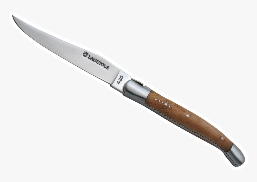 Laguiole Steak Knife, Juniper Wood - Utility Knife, HD Png Download, Free Download