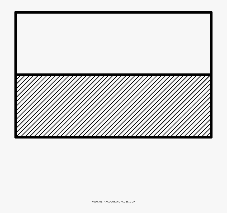 Polish Flag Coloring Page - Line Art, HD Png Download, Free Download