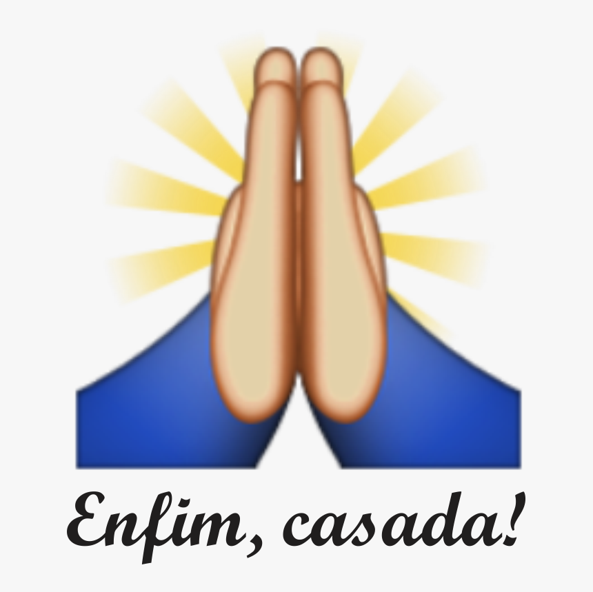 Prayer Hands Emoji Transparent , Png Download - Emoji De Casamento, Png Download, Free Download