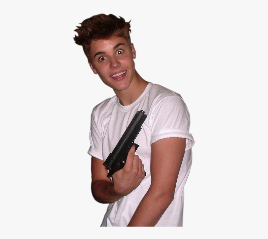 Justin Bieber With Gun, HD Png Download, Free Download