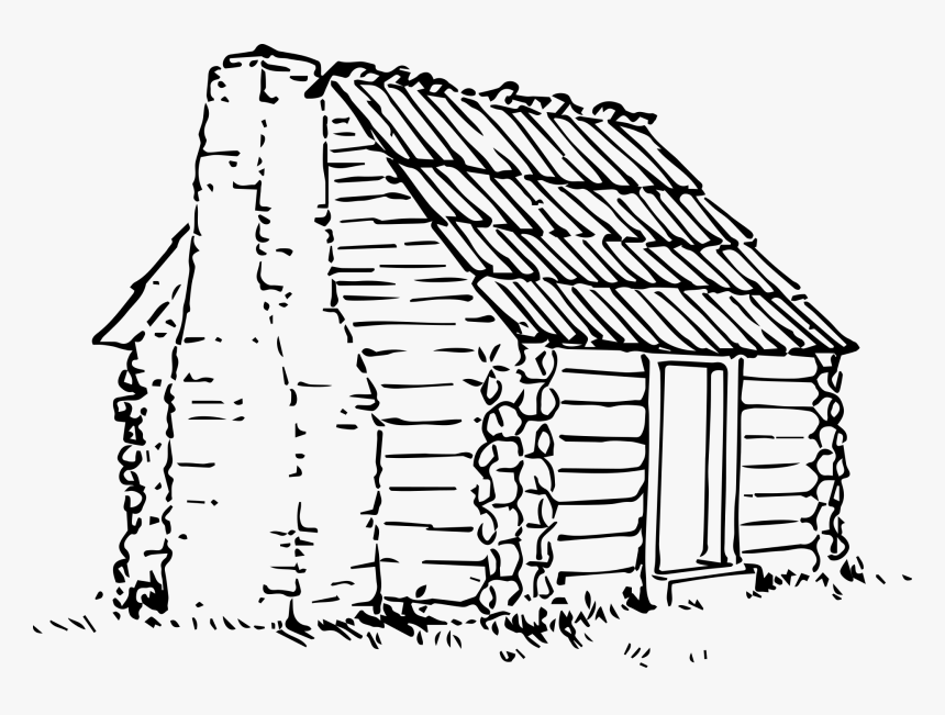 Log Cabin Drawing, HD Png Download, Free Download