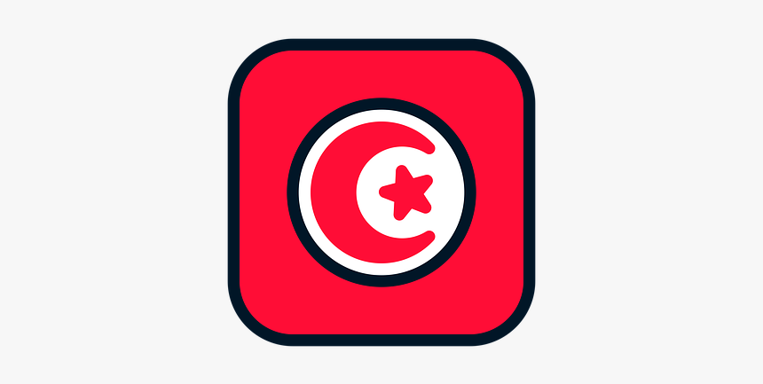 Tunisia, Tunisia Icon, Tunisia Flag, World Cup Russia - Bendera Tunisia Png, Transparent Png, Free Download