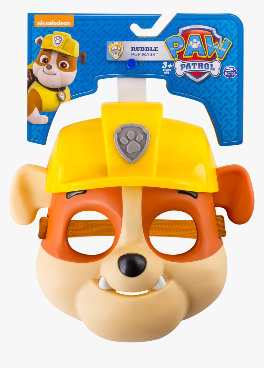 Pawpatrol Rescue Mission Mask, , Large - Paw Patrol Rubble Maske, HD Png Download, Free Download