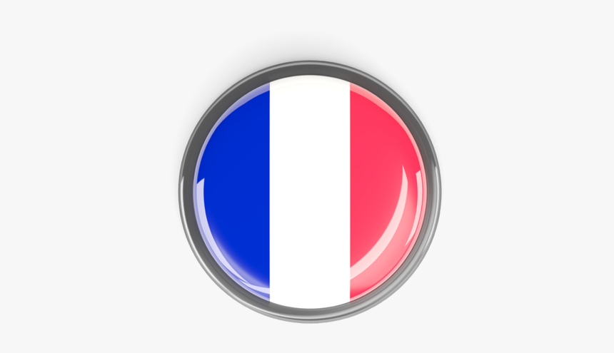 Metal Framed Round Button - Flag, HD Png Download, Free Download