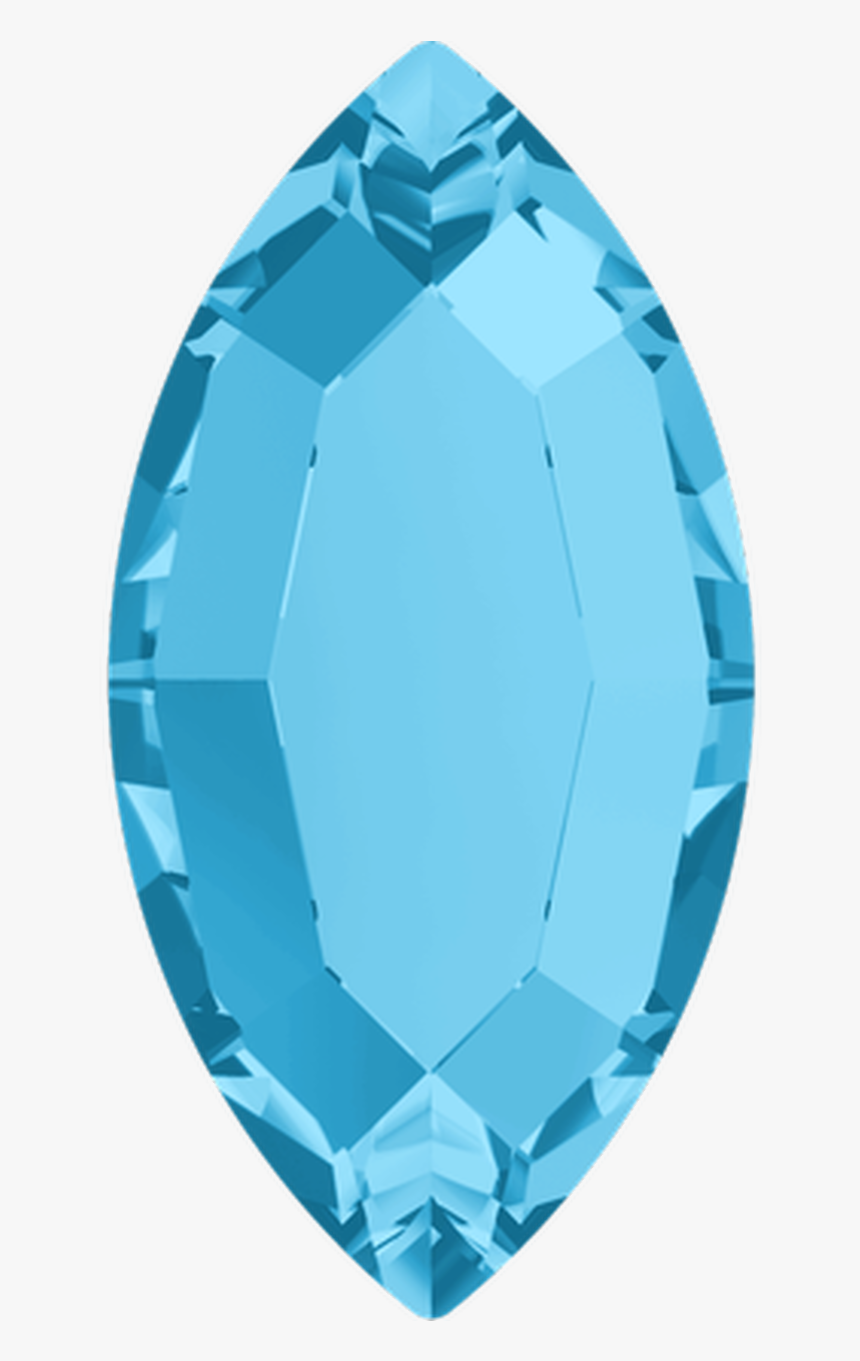 2200 Mm 4,0x 2,0 Aquamarine M Hf - Swarovski 2200 Navette Flatback Rhinestone Crystal, HD Png Download, Free Download