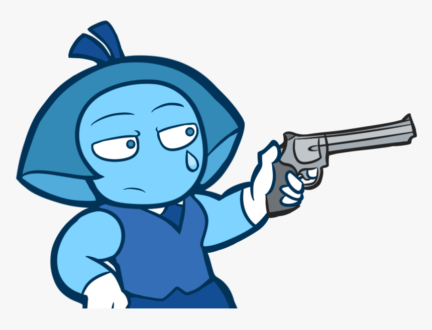 Aquamarine With A Gun - Aquamarine With Gun Steven Universe, HD Png Download, Free Download