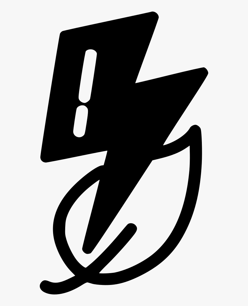 Electricity Green Leaf - Sign, HD Png Download - kindpng