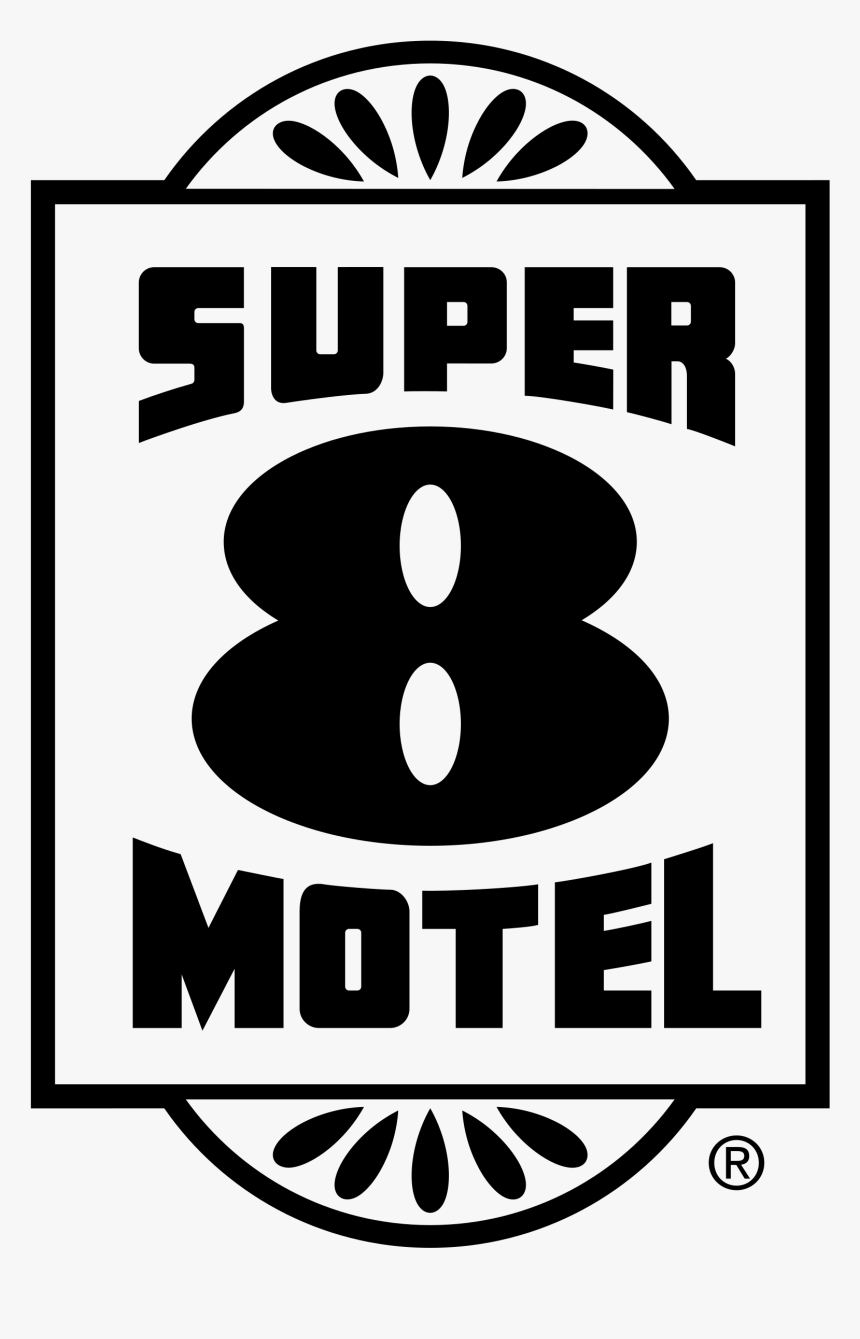 Super 8 Logo Black And White, HD Png Download, Free Download