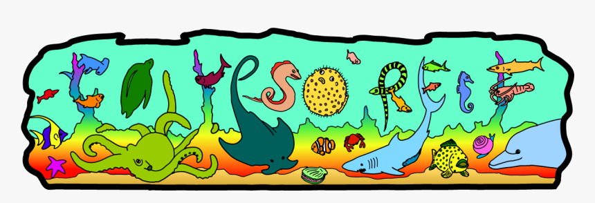 Creatures Clipart Underwater - Sea Creatures Banner, HD Png Download, Free Download