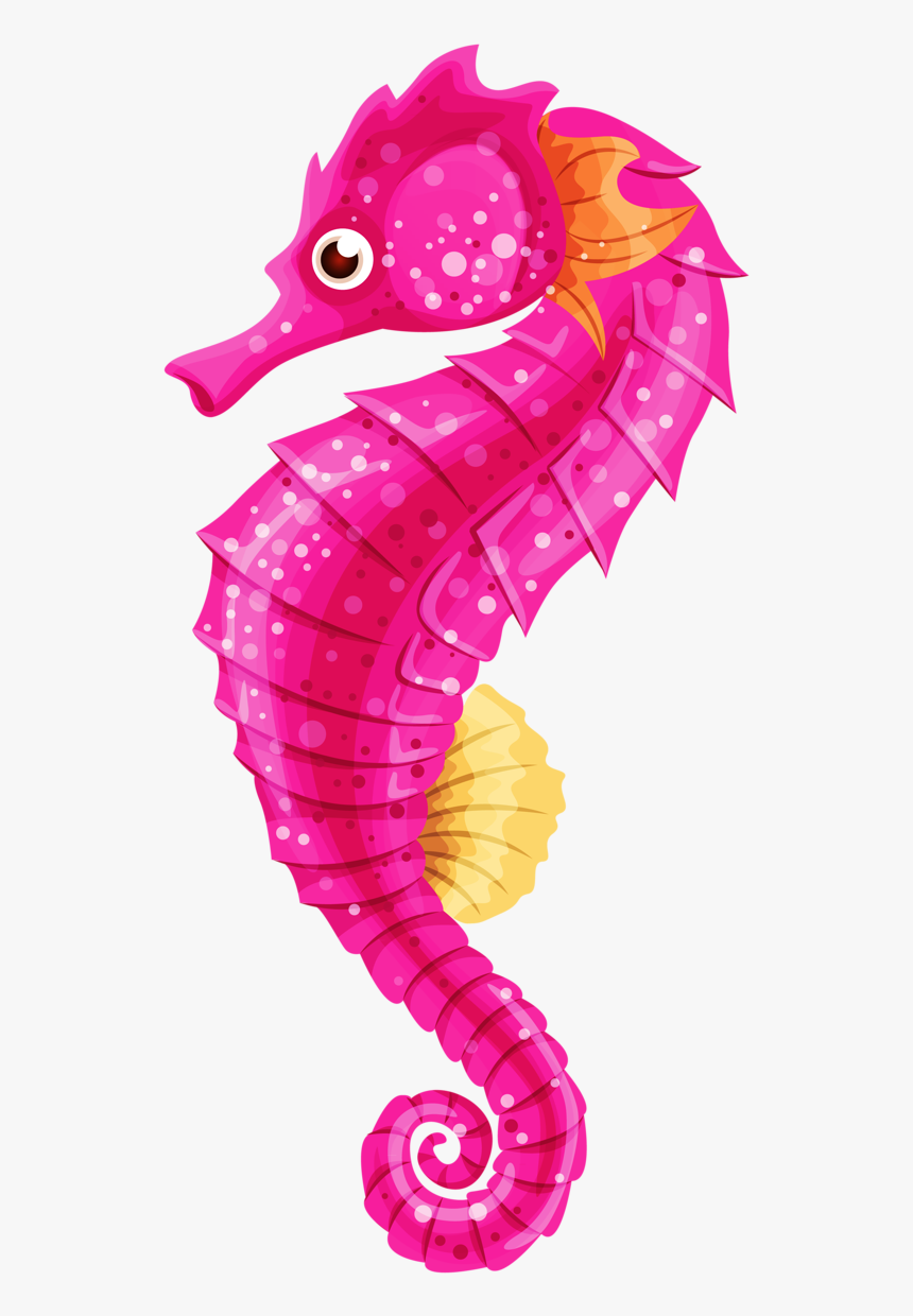 Creatures Clipart Ocean Theme - Transparent Background Seahorse Clipart, HD Png Download, Free Download