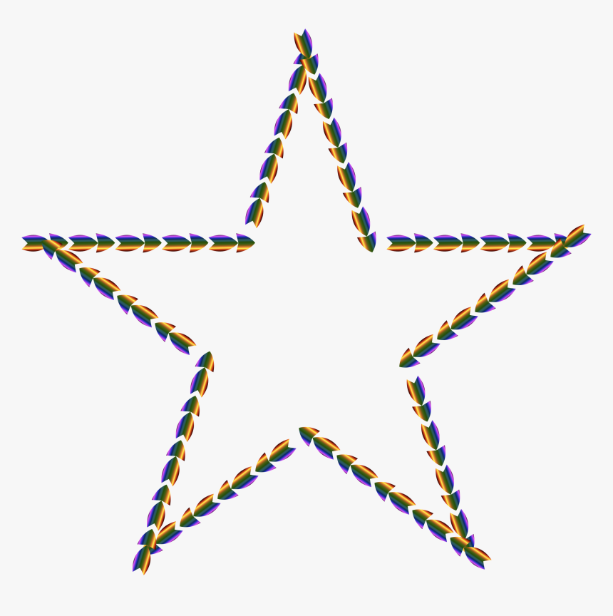 Colorful Direction Star Clip Arts - Poema A La Estrella, HD Png Download, Free Download