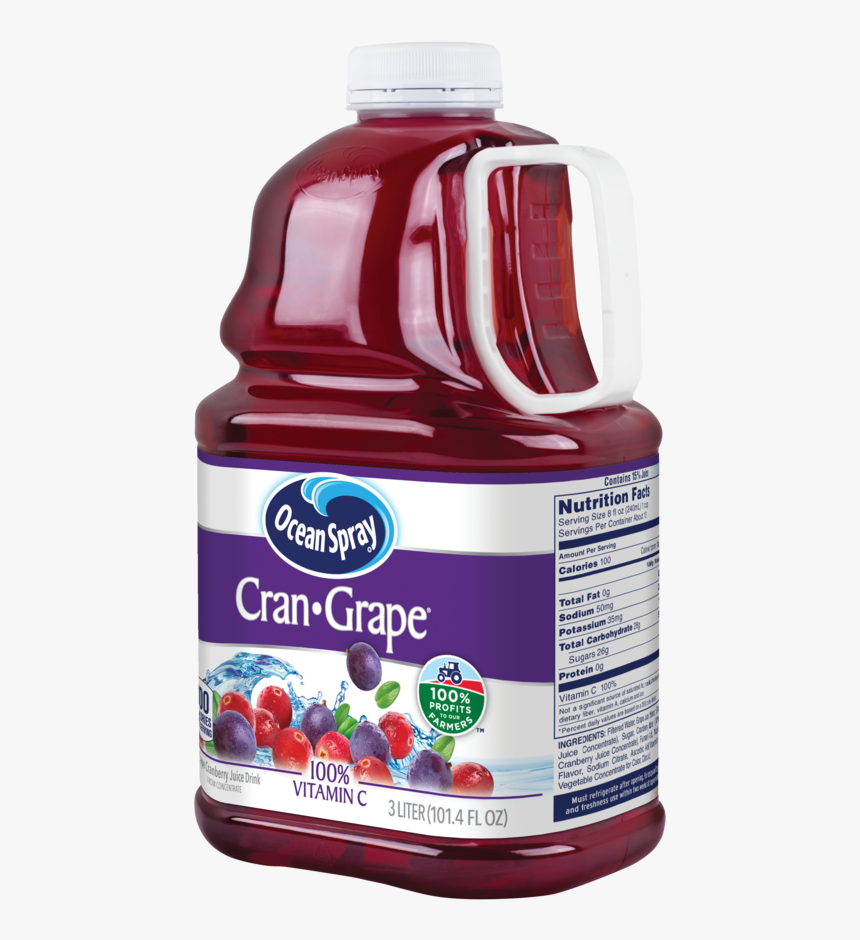 Ocean Spray Juice Drink, Cranberry Grape Juice, - Ocean Spray Cranberry Juice, HD Png Download, Free Download