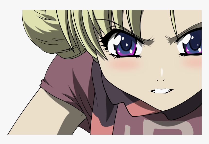 Transparent Eyelash Vector Png - Cartoon Angry Girl, Png Download, Free Download