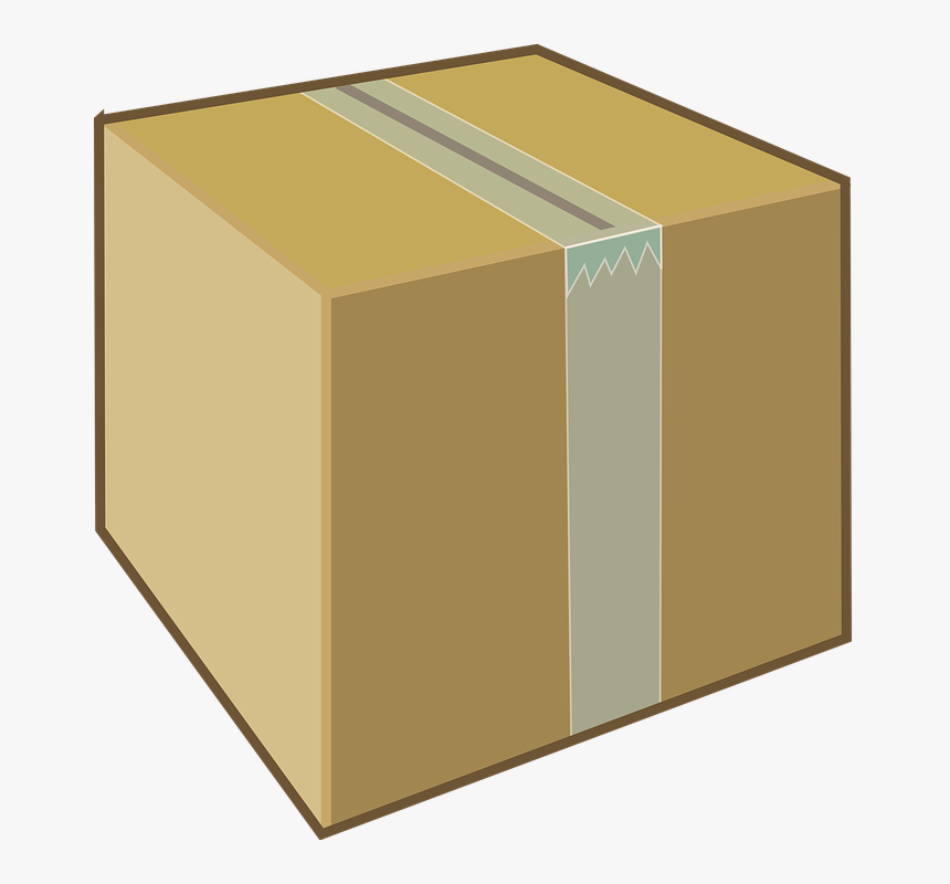 Caja De Cartón, Brown, Cuadro, Cartón, Paquete, Parcela - Cardboard Box Clip Art, HD Png Download, Free Download