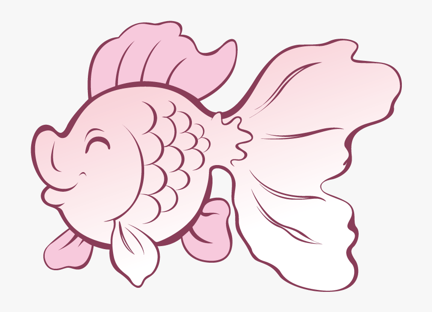 Clip Art Swimming Fish - 卡通 金鱼 图片, HD Png Download, Free Download