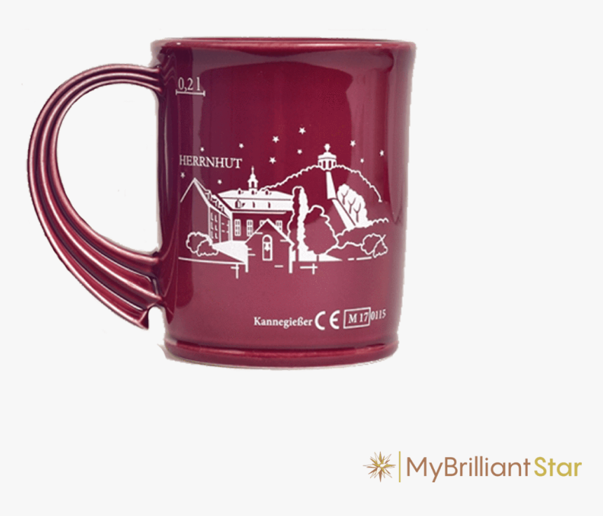 Herrnhut Star Mug "
 Class= - Beer Stein, HD Png Download, Free Download