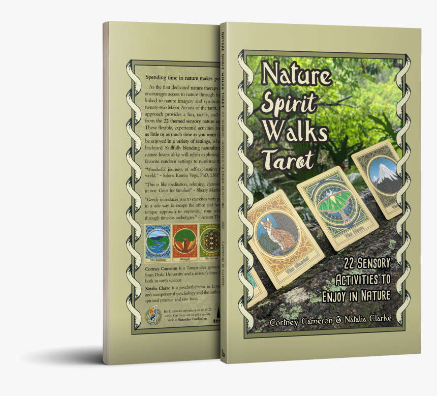 Nature Spirit Walks Tarot Book Mockup - Graphic Design, HD Png Download, Free Download