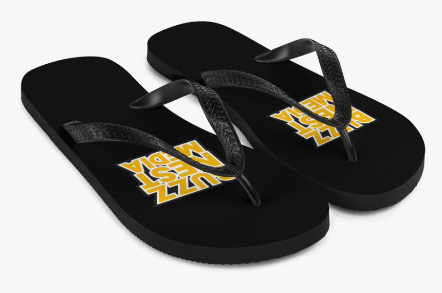 Buzz Nest Media Logo Black Flip Flops Right - Flip-flops, HD Png Download, Free Download