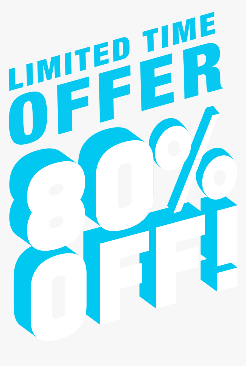 80 Percent Lockup En - Graphic Design, HD Png Download, Free Download