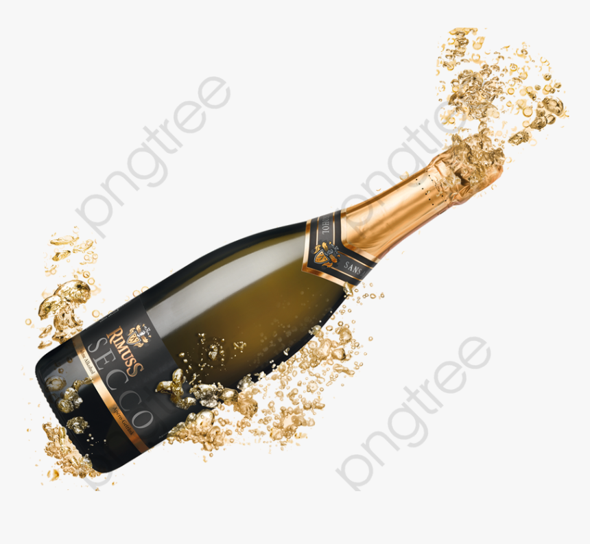 Png - Champagne Bottles Popping Png, Transparent Png, Free Download