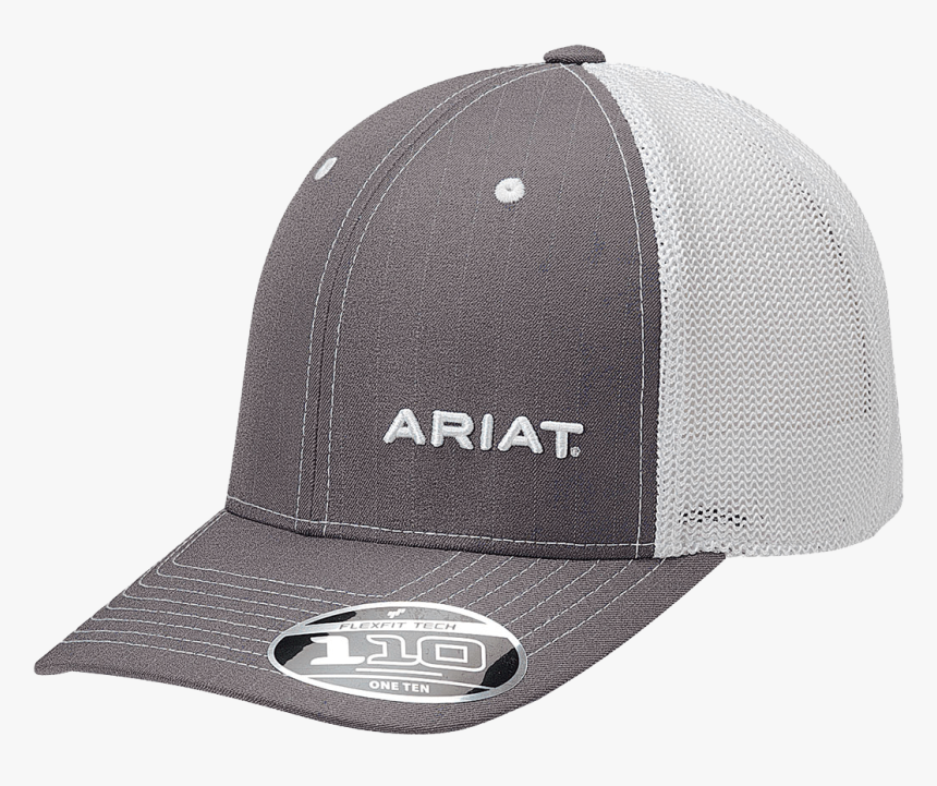 Ariat Men"s flex Fit Offset Logo Pinstripe Cap - grey - Ariat Hat, HD Png Download, Free Download