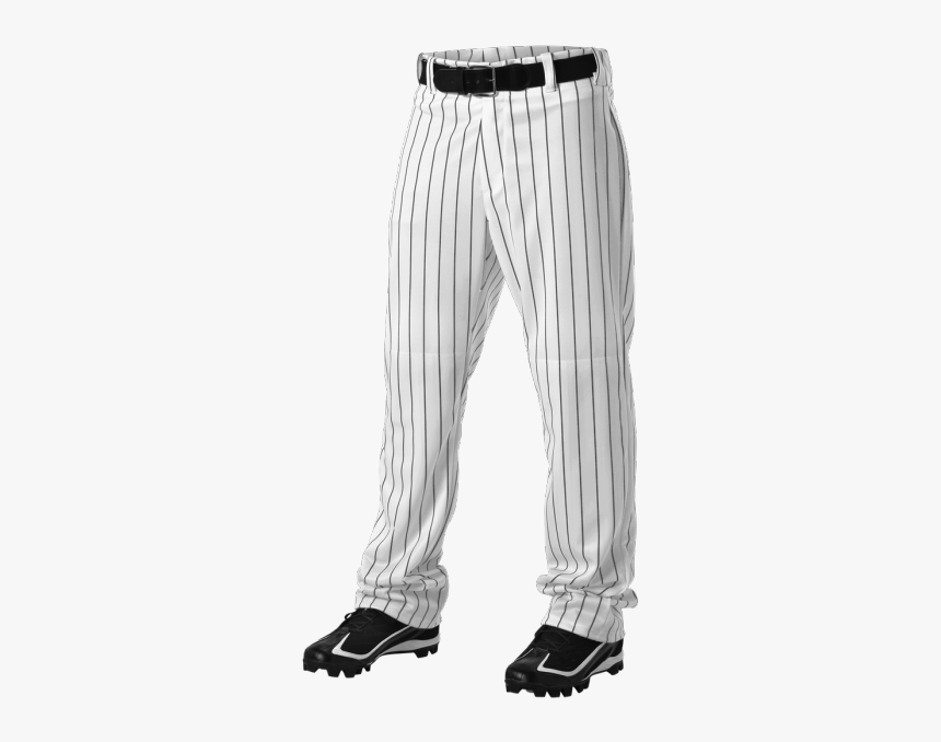 Gray And Red Pinstripe Baseball Pants, HD Png Download, Free Download