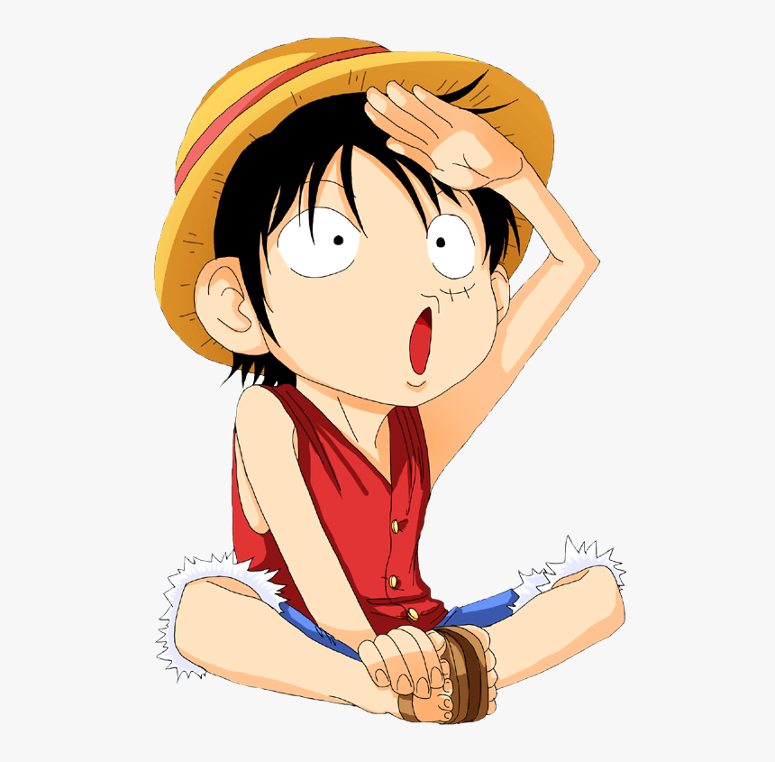 Transparent One Piece Luffy Png Monkey D Luffy Chibi Png Download Kindpng - one piece png luffy roblox