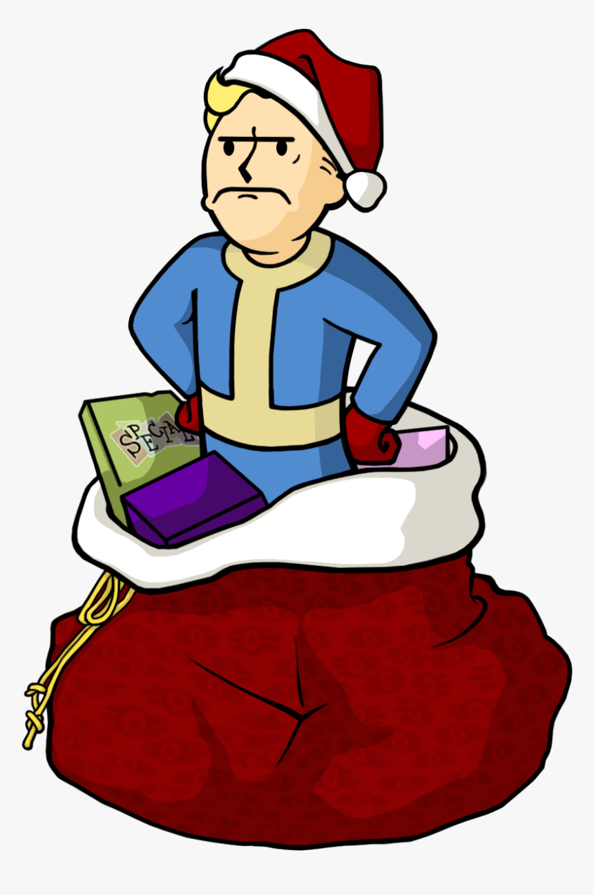 Vault Boy Vault Tec Happy New Year Merry Christmas - Fallout Vault Boy Christmas, HD Png Download, Free Download