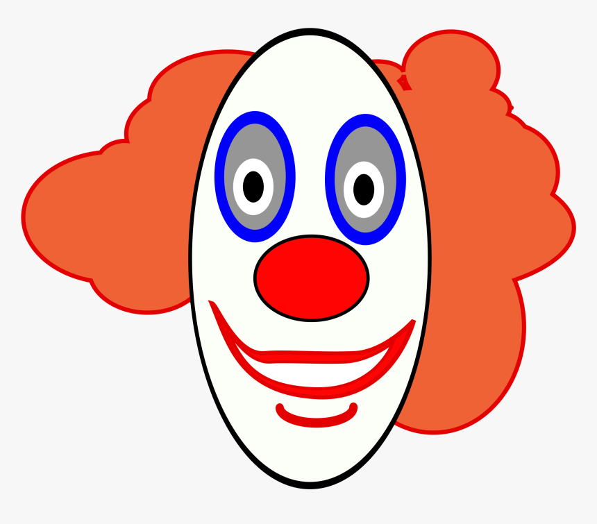 Clown Face No Background, HD Png Download - kindpng