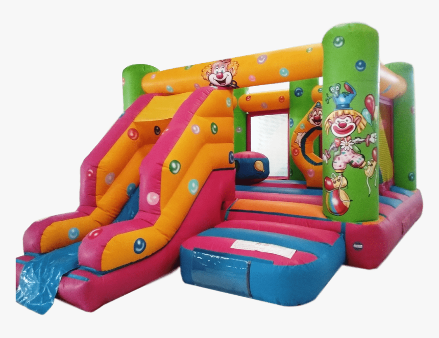 Circus Bouncy Castle With A Slide At The Front - Bouncy Castle 3m X 3m, HD Png Download, Free Download