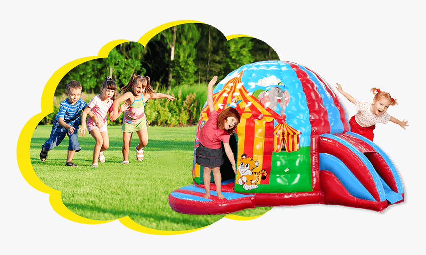 High-quality Bouncy Castles And Softplay - Children Playing On Bouncy Castle, HD Png Download, Free Download