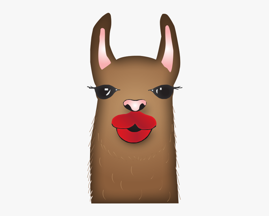 Petting Zoo, Sassy Llama Emoji - Cartoon, HD Png Download, Free Download