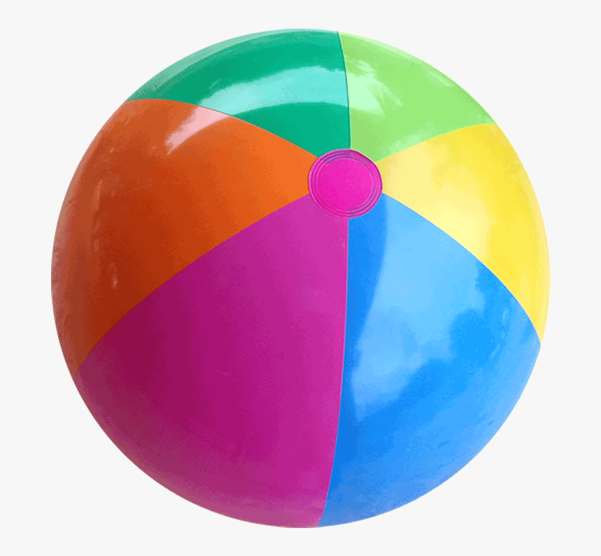 Beach Ball Purple Orange Blue - Beach Balls Png, Transparent Png, Free Download