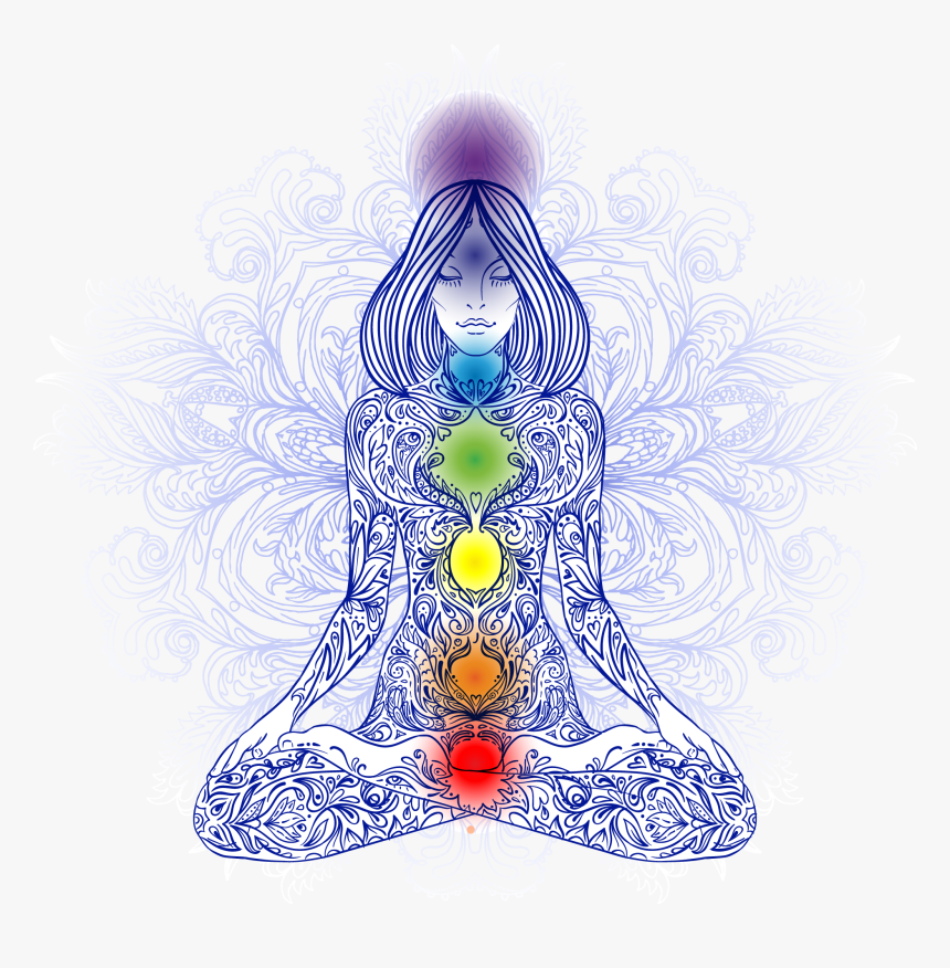 Decorative Tattoos Woman Lotus Illustration Figures - Chakra Balancing, HD Png Download, Free Download