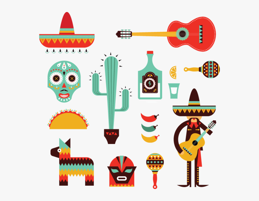 Clip Art Decorative Icons Clip - Mexico Illustration, HD Png Download, Free Download